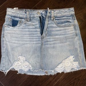 American eagle jean skirt
